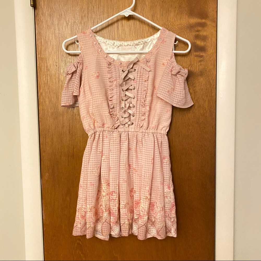 Liz Lisa pink check top